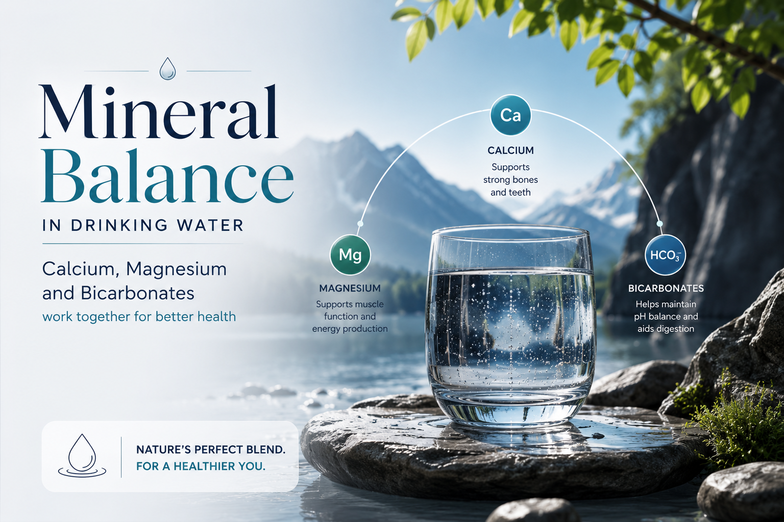 Mineral Balance in Drinking Water: Calcium, Magnesium and Bicarbonates