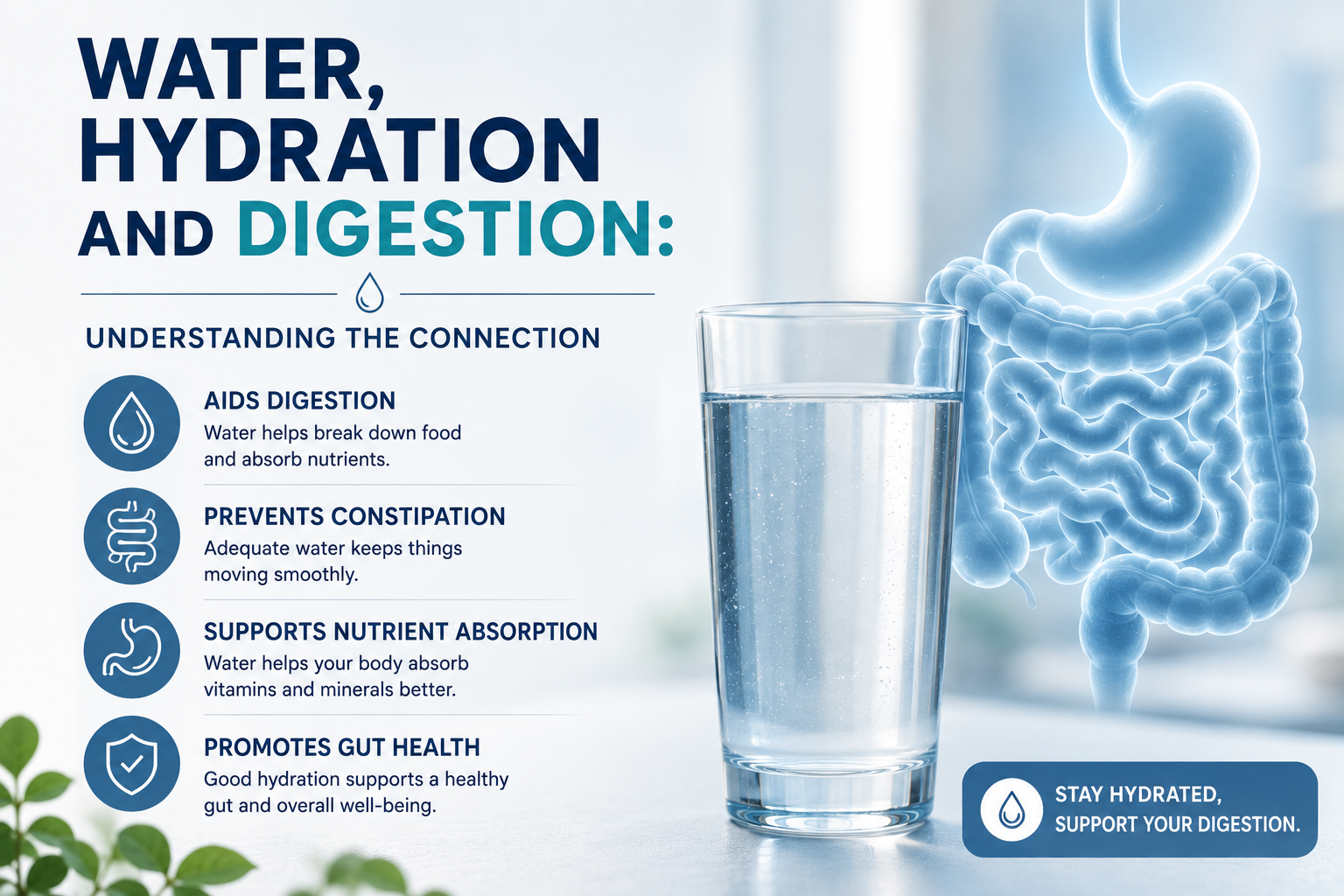 Water, Hydration and Digestion: Understanding the Connection