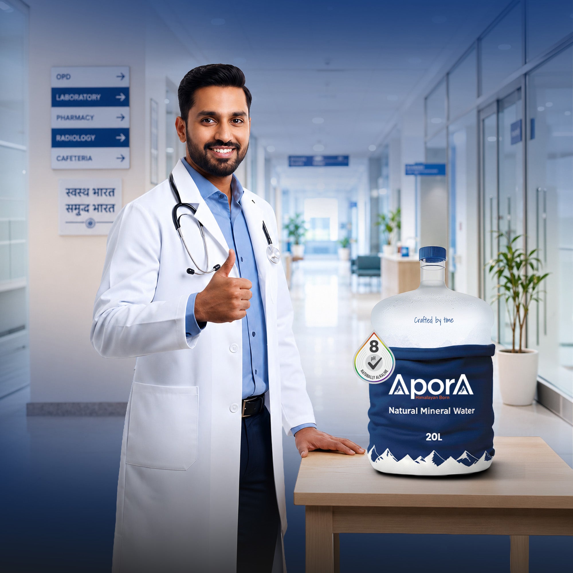 AporA Himalayan Born Natural Mineral Water | Natural pH~8 | TDS>250 | 1 X 20L