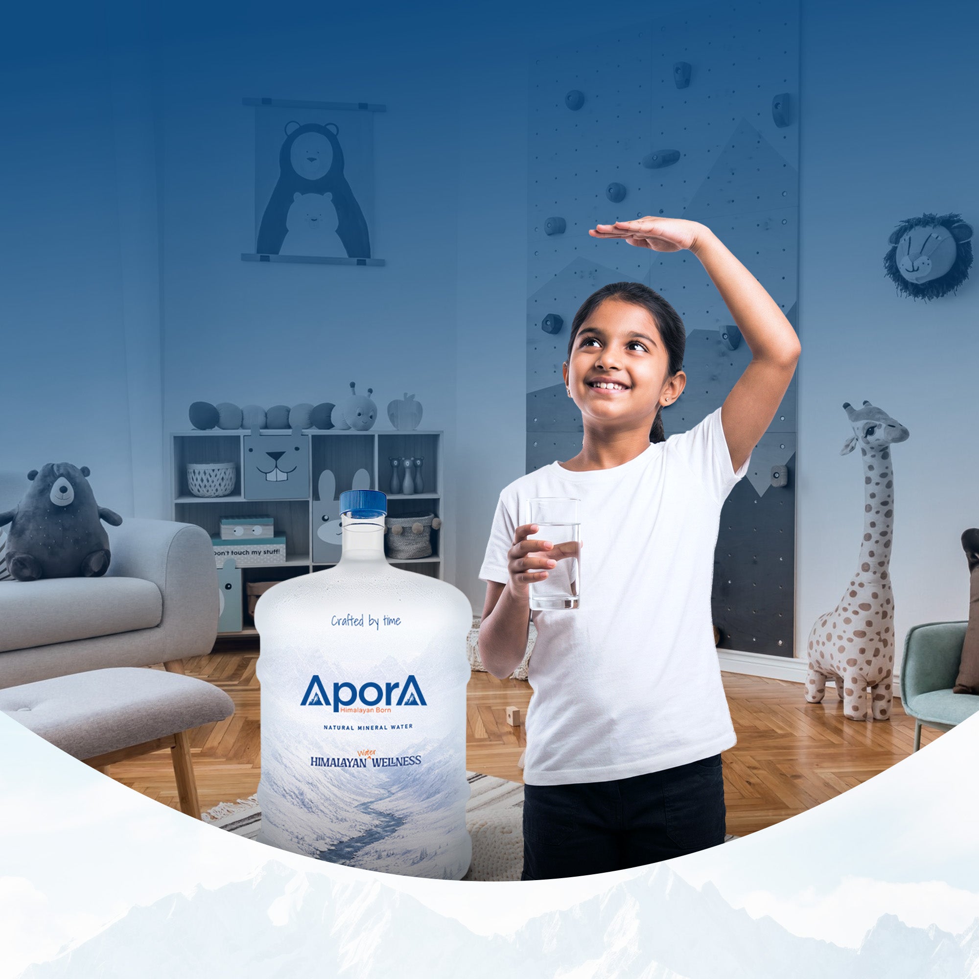 AporA Himalayan Born Natural Mineral Water | Natural pH~8 | TDS>250 | 1 X 20L